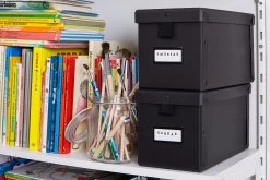 Box Lasche Schmal Graphit -Heimtextilien Geschäft 300282 10851