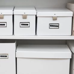 Box Lasche Breit Weiß -Heimtextilien Geschäft 300306 12457