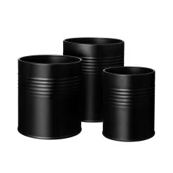 Dose Konserve Medium Schwarz -Heimtextilien Geschäft 300486 16474