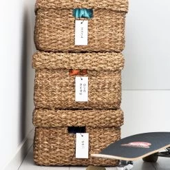 Korb Abaca Rechteck Griff -Heimtextilien Geschäft 301181 13487