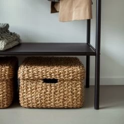 Korb Abaca Rechteck Griff -Heimtextilien Geschäft 301181 25763