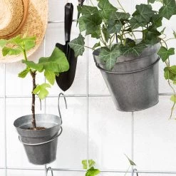 Aufhängung Blumentopf Zink Ø 20 Cm -Heimtextilien Geschäft 301376 12980