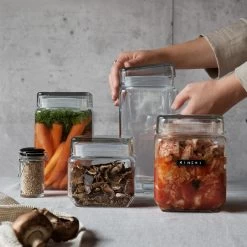 Glasdose Rechteckig 0,8L 10 Glasdose Rechteckig 0,8L -Heimtextilien Geschäft 302359 17469 1