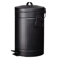 Treteimer 12 L Schwarz