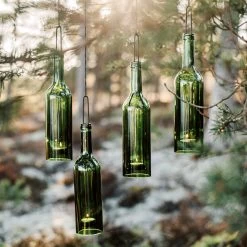 Hängeleuchte Flasche Grün 6 Hängeleuchte Flasche Grün -Heimtextilien Geschäft 370691 34710