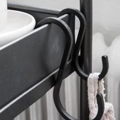 S-Haken Eisen 10 Cm Schwarz -Heimtextilien Geschäft 371437 14725