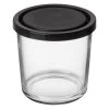 Glasdose Schwarz Deckel 0,5L 2 Glasdose Schwarz Deckel 0,5L -Heimtextilien Geschäft 371927 5140