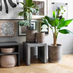 Blumentopf Beton Zylinder Ø24cm -Heimtextilien Geschäft 371962 21332 1