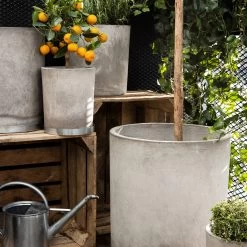 Blumentopf Beton Zylinder Ø40cm -Heimtextilien Geschäft 371964 16667