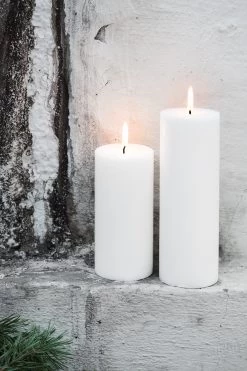 Kerze 7x15cm Weiß -Heimtextilien Geschäft 372677 11876