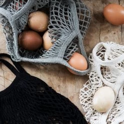 Netztasche Klein Schwarz -Heimtextilien Geschäft 373187 14710