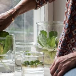 Vase Glas Ø10cm -Heimtextilien Geschäft 373207 13946