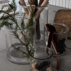 Vase Glas Ø10cm -Heimtextilien Geschäft 373207 15788