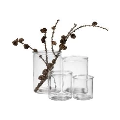 Vase Glas Ø14cm -Heimtextilien Geschäft 373209 13137 1