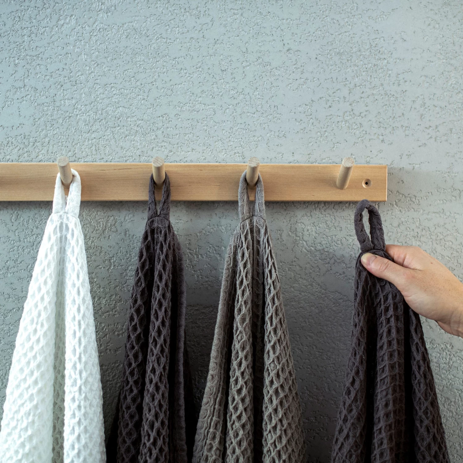 Handtuch Baumwolle Groß Weiß 7 Handtuch Baumwolle Groß Weiß – Bild 5