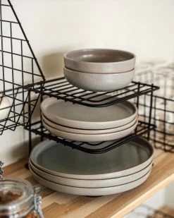 Regal Ecke 2 Ebenen Schwarz -Heimtextilien Geschäft 374372 37621