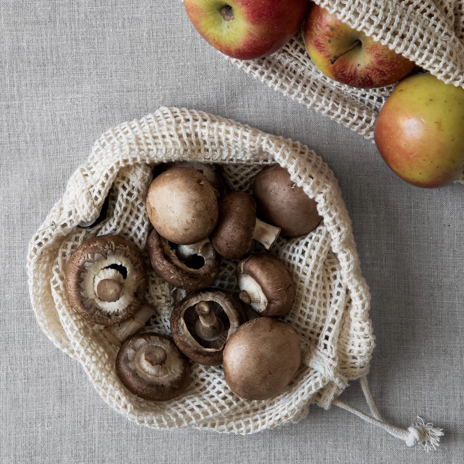 Netztasche Baumwolle Groß 4 Netztasche Baumwolle Groß – Bild 2