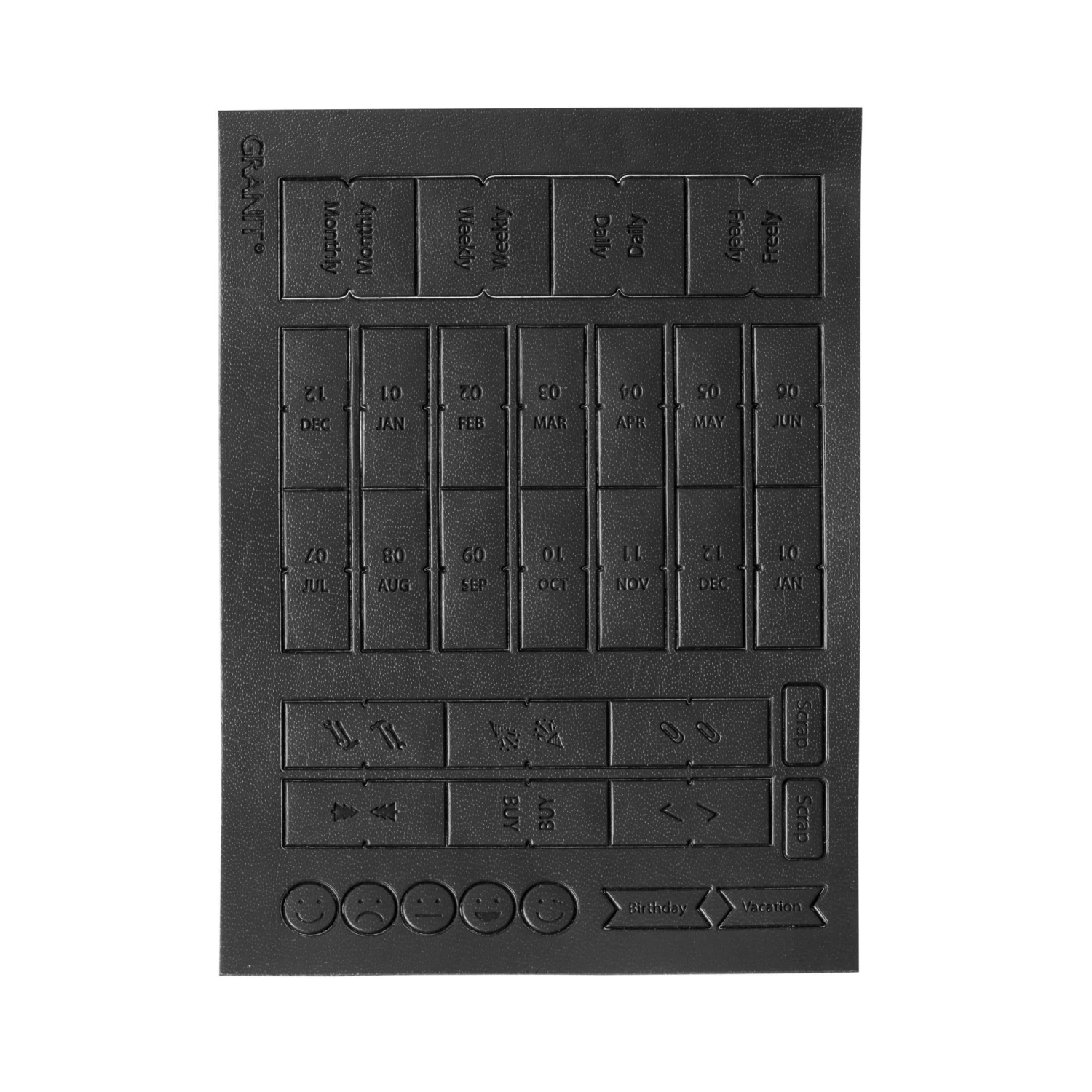 Kalendersticker PU Grau 4 Kalendersticker PU Grau – Bild 2