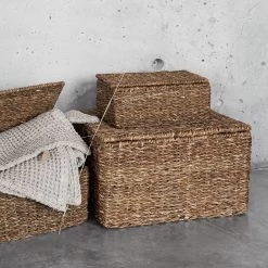 Korb Hoogla Mit Deckel Groß -Heimtextilien Geschäft 374832 17035