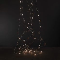 Lichterkette Micro 100 Silber -Heimtextilien Geschäft 374880 17744 3