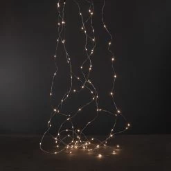 Lichterkette Micro 100 Silber -Heimtextilien Geschäft 374880 17748 3