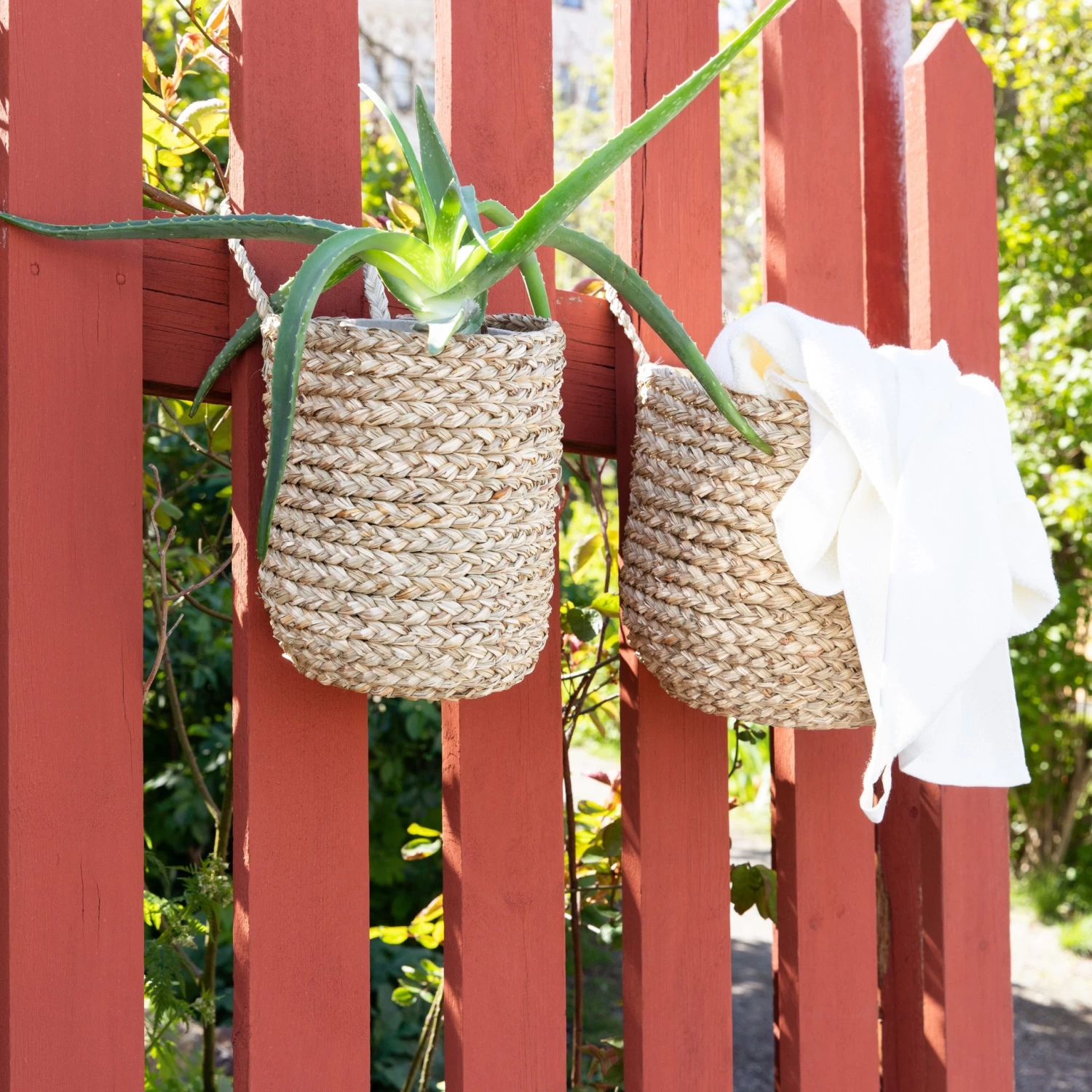 Wandkorb Rund Seegras 4 Wandkorb Rund Seegras – Bild 2