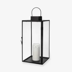 Laterne Metall Schwarz Groß -Heimtextilien Geschäft 375212 19629 3