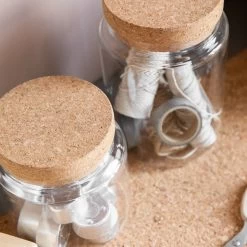 Glasgefäß Korkdeckel Klein -Heimtextilien Geschäft 375278 20942