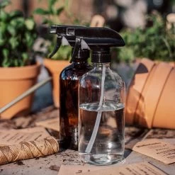 Sprühflasche Glas Braun -Heimtextilien Geschäft 375322 25198