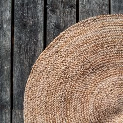 Teppich Jute Rund 150 Cm -Heimtextilien Geschäft 375708 34787