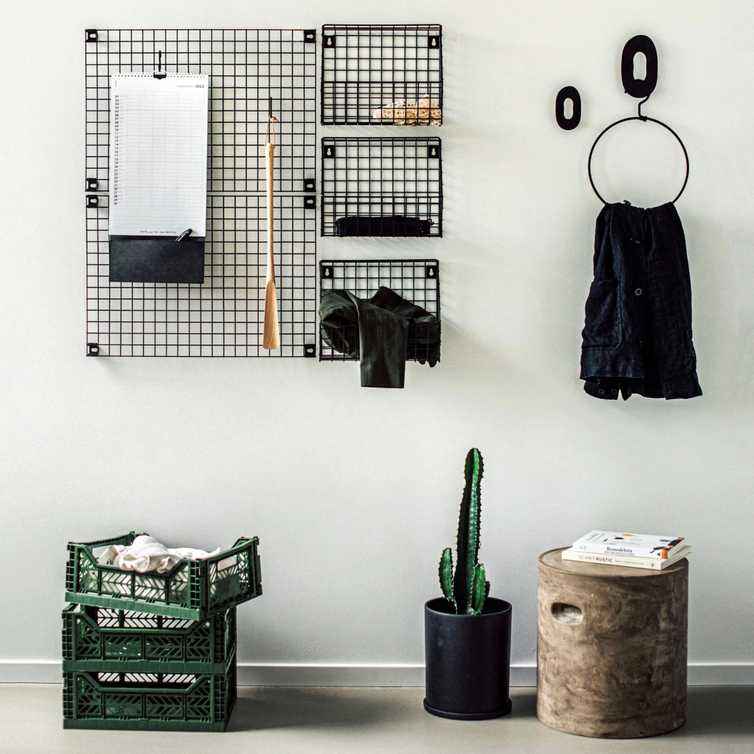 Aufbewahrungstafel Gitternetz 60 X 42 Cm Schwarz 7 Aufbewahrungstafel Gitternetz 60 X 42 Cm Schwarz – Bild 5