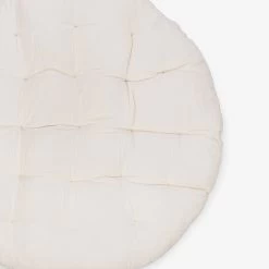 Sitzkissen Groß Rund Cremefarben -Heimtextilien Geschäft 376171 21160 1