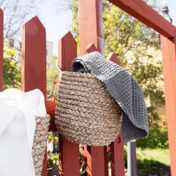 Wandkorb Rund Seegras Groß -Heimtextilien Geschäft 376230 20328 4