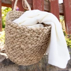 Wandkorb Rund Seegras Groß -Heimtextilien Geschäft 376230 20329 4