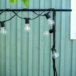 Lichterkette 10 LED Schmal Kabel -Heimtextilien Geschäft 376317 27557