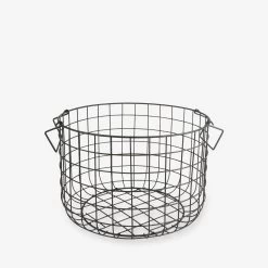Korb Stapelbar Klein Schwarz