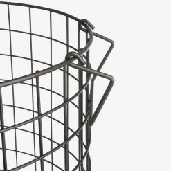 Korb Stapelbar Groß Schwarz -Heimtextilien Geschäft 376333 21677