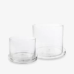 Blumentopf/Untersetzer Glaszylinder Groß -Heimtextilien Geschäft 376353 21943 1