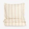 Bettgarnitur Gestreift 140 X 200 Cm Beige/Weiß -Heimtextilien Geschäft 400040 24585