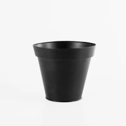 Blumentopf Metall Ø 15 Cm Schwarz