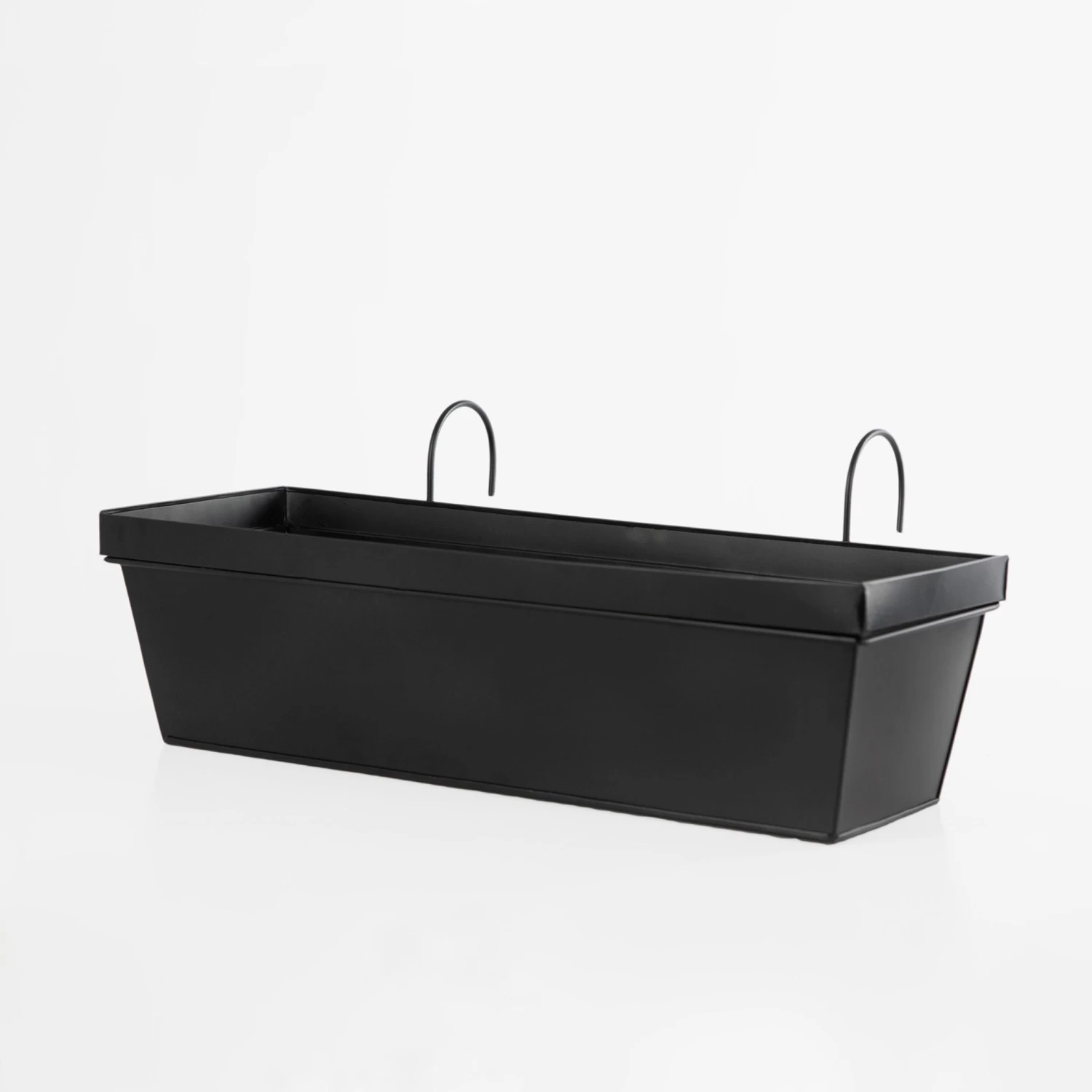 Aufhängung Balkonkasten Metall Schwarz 4 Aufhängung Balkonkasten Metall Schwarz – Bild 2