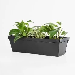 Balkonkasten Metall Schwarz -Heimtextilien Geschäft 400324 24748