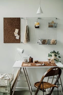 Aufbewahrungstafel Gitternetz 60 X 42 Cm Chrom -Heimtextilien Geschäft 400416 35358