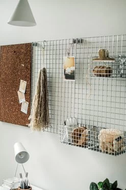 Aufbewahrungstafel Gitternetz 60 X 42 Cm Chrom -Heimtextilien Geschäft 400416 35363