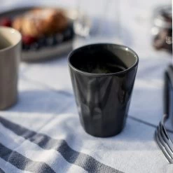 Becher Porzellan Grau 11 Becher Porzellan Grau -Heimtextilien Geschäft 400488 27114