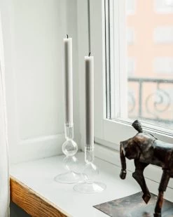 Kerzenständer Glas Zepter Gerade -Heimtextilien Geschäft 400545 36427