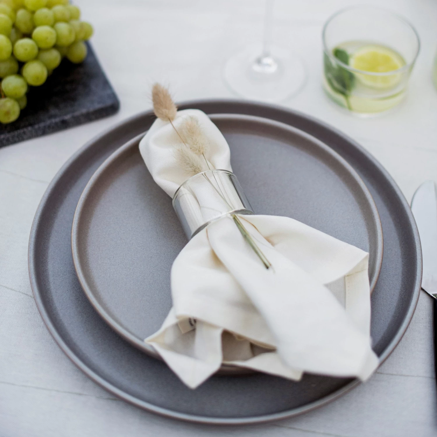 Teller Bruno Steingut 28 Cm Grau 7 Teller Bruno Steingut 28 Cm Grau – Bild 5