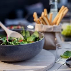 Schüssel Bruno Steingut 26 Cm Dunkelgrau -Heimtextilien Geschäft 400589 25693