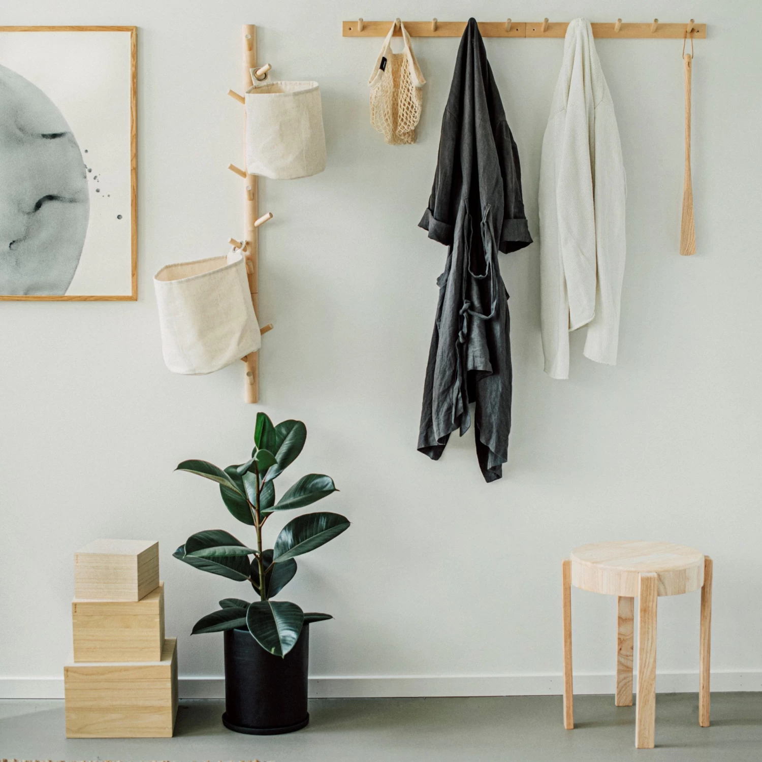 Leiste Mit Haken Birke 48 Cm 7 Leiste Mit Haken Birke 48 Cm – Bild 5