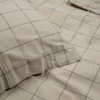 Bettgarnitur Kariert 140 X 200 Cm Sandbeige -Heimtextilien Geschäft 400723 28114